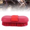 Horse Brush Soft Bristles Skid Resistant Handle Horse Grooming Brush