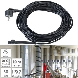 Royal Gardineer Palm Heater: Frost Protection Cable with Thermostat, 10 m Heating Cable, 150 Watt, IPX7 (Palm Heater with Thermostat, Heating Cable for Palm Trees, Winter Protection)