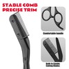 DINNAT Eyebrow Scissors with Comb, Facial Grooming Scissors Kit, Professional