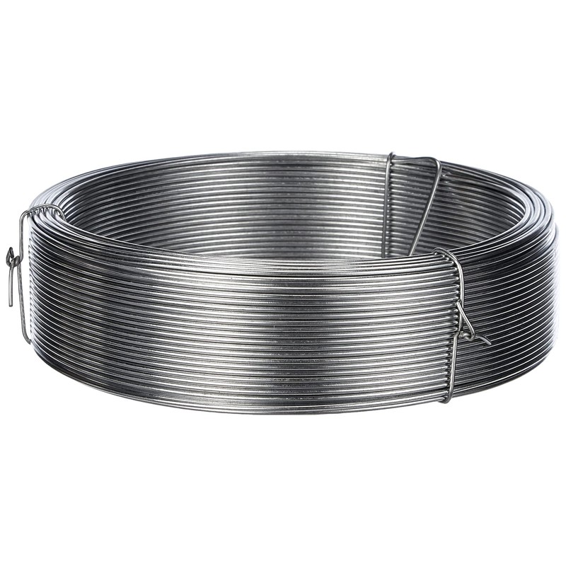 Merriway BH00325 Galvanised Coated Garden Wire, 1.25mm Metres (162.5ft) 16