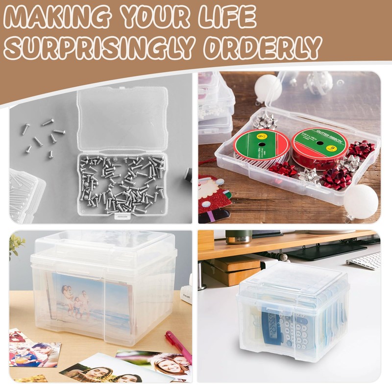 GEMMAHW Photo Storage Box 4" x 6" Photo Case, 6