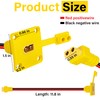 XT60 Male to Female Mount Panel Cable, 12AWG Gold Plated