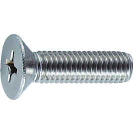 TRUSCO B06-0204 Flat Head Small Screws, Stainless Steel, Full Screw, M2 x 4, 140 Pieces