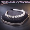 Campsis Rhinestone Headband Silver Pearl Hair Accessories Crystal Bride Hair