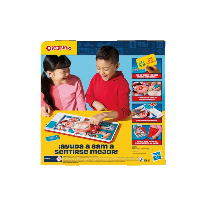 Hasbro Gaming Operando Juego de Mesa 2 Jugadores 6 Años