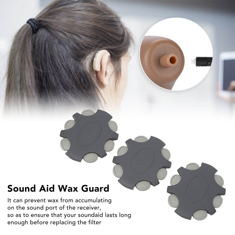 3pcs Replacement Wax Filter Dustproof Accessory Net Cover Sound Aid