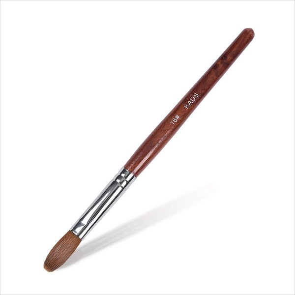 KADS Kolinsky Sable Acrylic Nail Art Brush Red Wood Pen Nail Brush for Nail Art Manicure Tool -16#