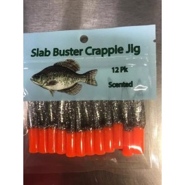 SLAB BUSTER CRAPPIE JIG SB205 2" SLAB BUSTER SCENTED JIGS, ORANGE/ELECTRI