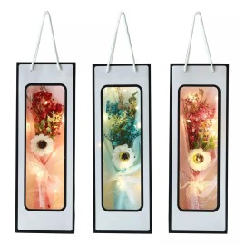 KH 12 Rosas Flores Led Valentín Novia Amiga Regalo Mamá Mayoreo