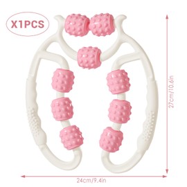 Yanghad Massage Roller, Leg Massager (White + Pink)