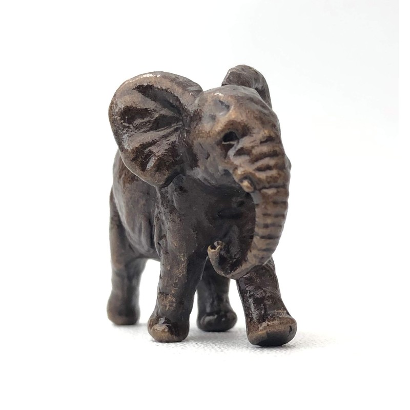 Butler & Peach - Solid Bronze Miniature Elephant