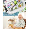 10X Rectangle Magnifying Glass with Light and Stand, 24" Flexible