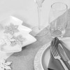 YöL Silver Glittery Table Runner Christmas Xmas Dinner Lunch Birthday