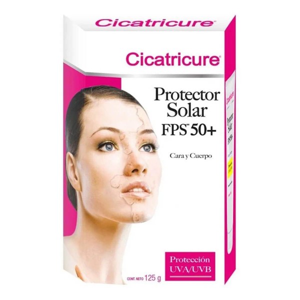 Cicatricure Protector Solar Fps 50+ Cara Y Cuerpo. Contenido 125g.