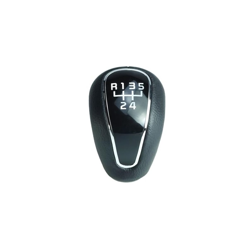 Gear Knob 5 Gears in Black Compatible with Hyundai Creta