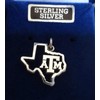 Wholesale Charms Sterling Silver 15x17mm Texas A&M University ATM Cut
