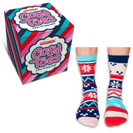 United Oddsocks Cosy Toes Socks One Pair - Snow for Ladies UK 4-8