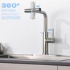 FROPO Waterfall Kitchen Faucet with Pull Down Sprayer, 4 Modes