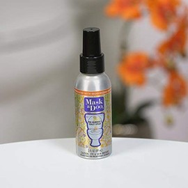 Sani 360 MaskaDoo Toilet Deodorizer Spray - As Seen On TV - Portable Toilet Odor Neutralizer Spray 3oz Bottle with 5ml Refill and Funnel, Citrus Peppermint Scent