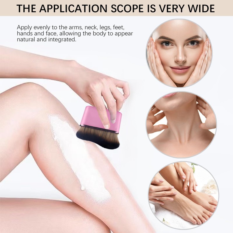 2pcs Self Tanner Brush Body Makeup Brushes Liquid Foundation for