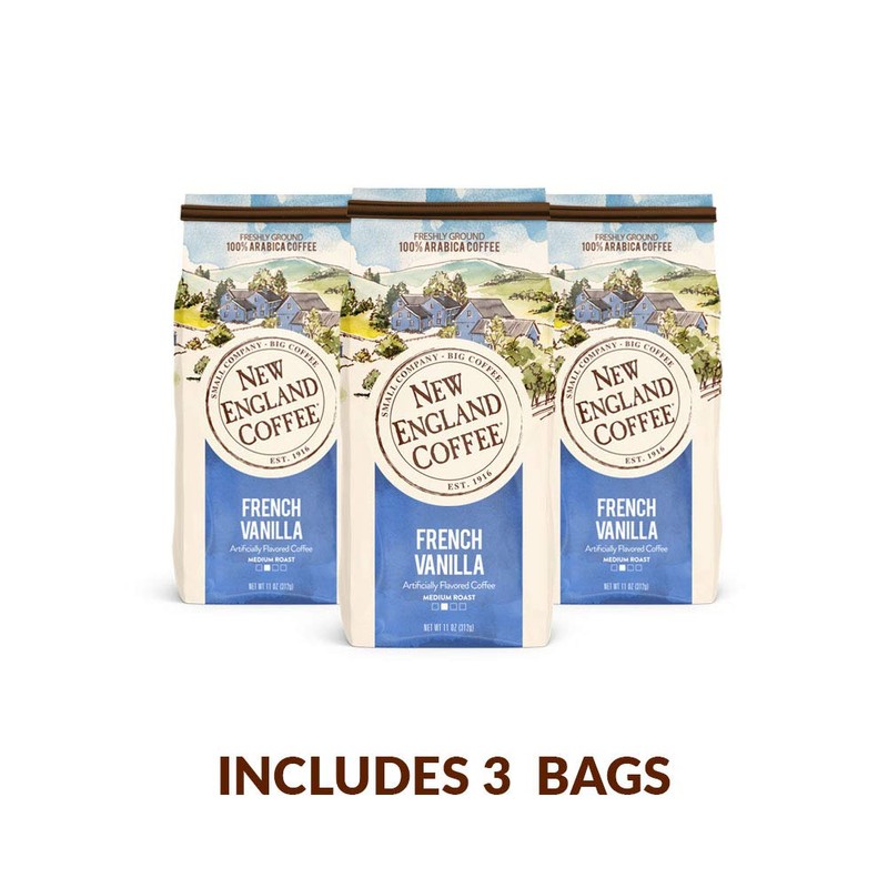 New England Coffee French Vanilla Medium Roast Ground Coffee 11