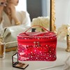 TotePrint Holographic Makeup Bags Bulk,Clear Storage Bag Toiletry Pocket Portable