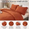 Andency Burnt Orange Twin Size Comforter Set, 2 Pieces Terracotta
