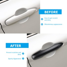Marchfa Compatible Toyota Prius 50 Series & Yaris Cross & Yaris & Harrier 80 Series Door Handle Cover Door Handle Cover (No Tape Required) Exterior Knob Cover Full Cover Type Coverable Type with Smart