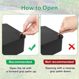 Rat Station Box with Keys, 2 Pack Rodent Station Keeps Rats Away, Keeps Children and Pets Safe, Key Unlocking, Reusable & Long-Lasting, Indoor & Outdoor