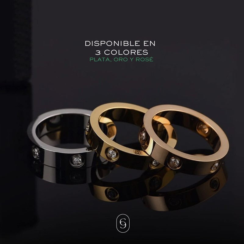 Clepsidra® Anillos para mujer de acero inoxidable resistentes con detalles