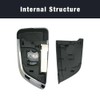 SEGADEN Modified Upgraded Key Shell Compatible with Volkswagen Golf GTI