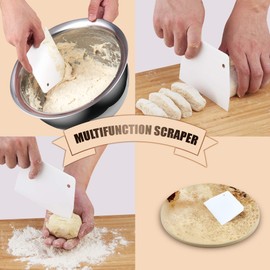 Cook N Home Pizza Grilling Baking Stone, 16-inch x 14-inch rectangular x 5/8-inch thick, Cream