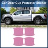 INFINAUTO 3D Car Door Handle Scratch Protector, 90x100mm Removable Magnetic