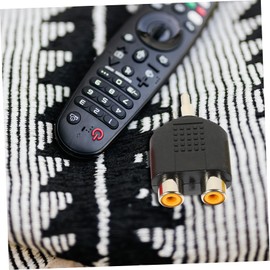 CAXUSD 4pcs y Splitter Adapter Dual Female to Male Audio Video Cable for Tv and Speaker Connection Black Yellow Red White Signal Transmission for Home Theater Systems