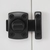 INIRET 3 Packs Black Rotating Bolt Latch,Enhanced Security for Doors,