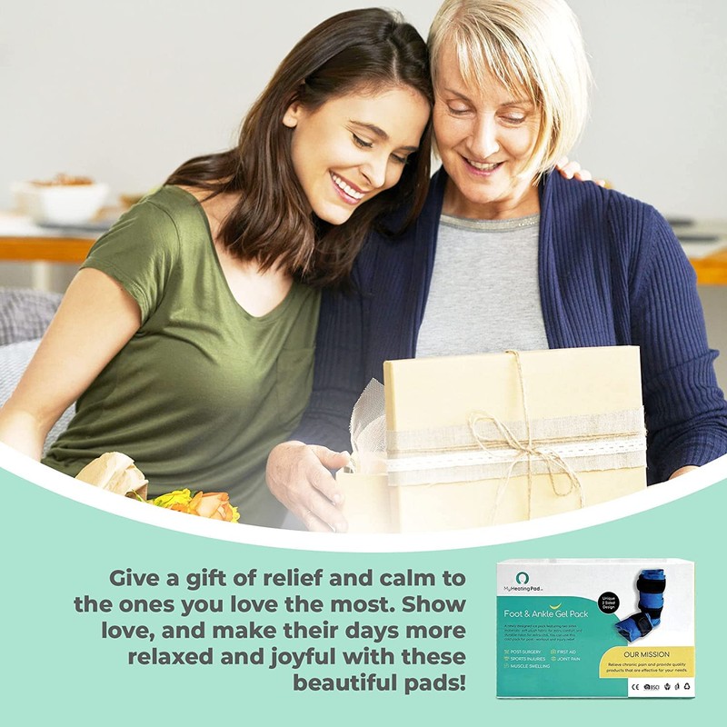 Foot and Ankle Gel Pack - Reusable Gel Ice Pack