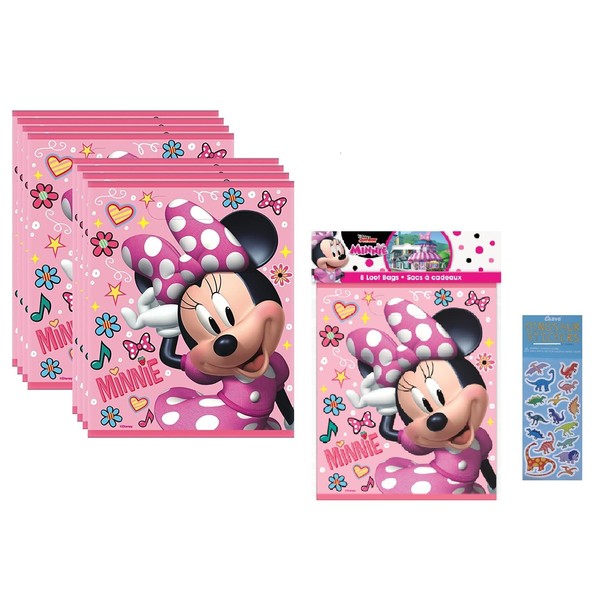 Unique Minnie Mouse Birthday Party Supplies Favor Bundle Pack includes