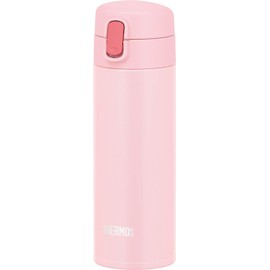 Thermos FJM-350 LP Vacuum Insulated Straw Bottle, 11.8 fl oz (350 ml), Light Pink, For Cold Retention