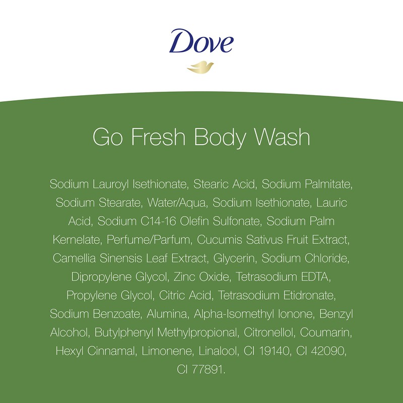 Dove go fresh Refreshing Body Wash Revitalizes and Refreshes Skin
