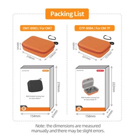 Gdraco Case for DJI Osmo Mobile 7/7P Portable Storage Handbag Travel Bag for DJI Osmo Mobile 7/7P Gimbal Stabiliser, Dji Osmo Mobile 7p-Black, Hard case
