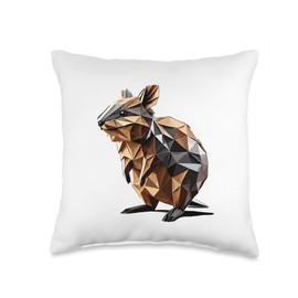 Origami Art Quokka Quokkas Throw Pillow