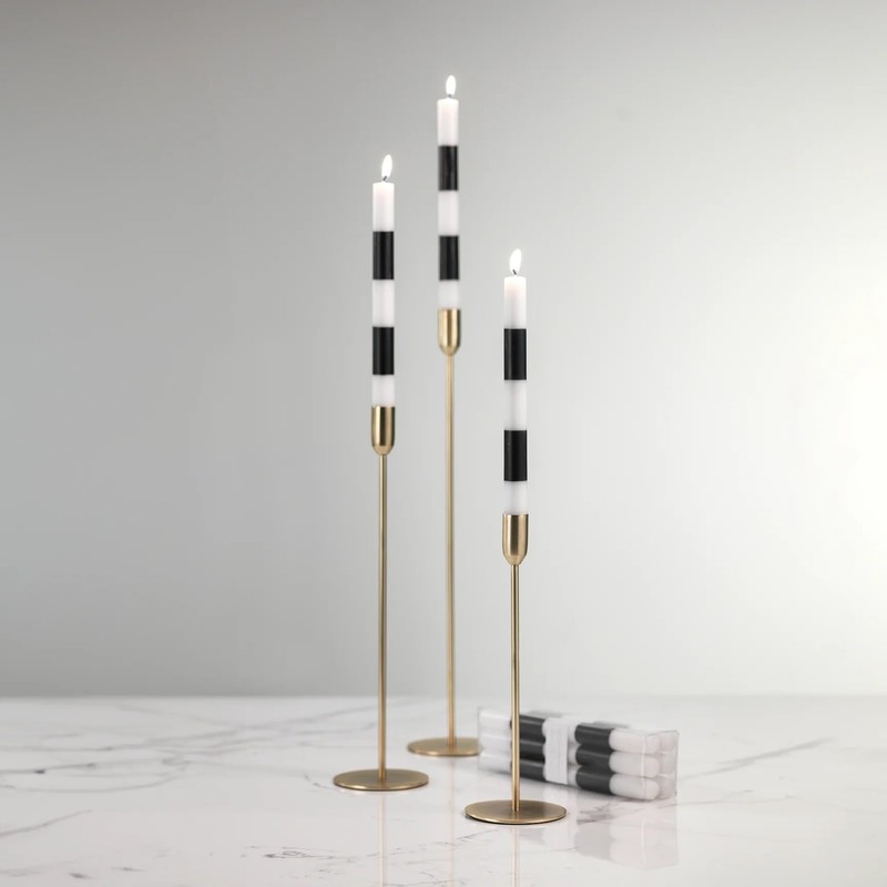 Zodax | Modern & Festive Formal Taper Candles | 10"