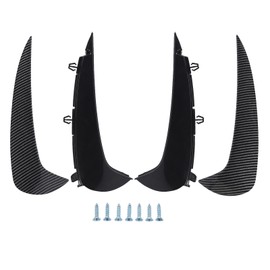 1 Pair Rear Bumper Spoiler Air Vent Cover Left Right Rear Side Splitter Air Vent Trim Replacement for Benz GLC‑Class X254 Line Carbon Fiber Style