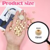 TOAOB 100pcs Wooden Beads Round Large Hole Wood Beads 10mm
