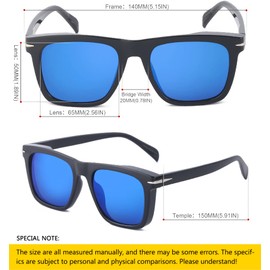SHEEN KELLY Vintage Rectangular Sunglasses for Men Retro Tinted Lens Glasses Sports Driving Cycling Fishing Picnic Golf Glasses, 3
