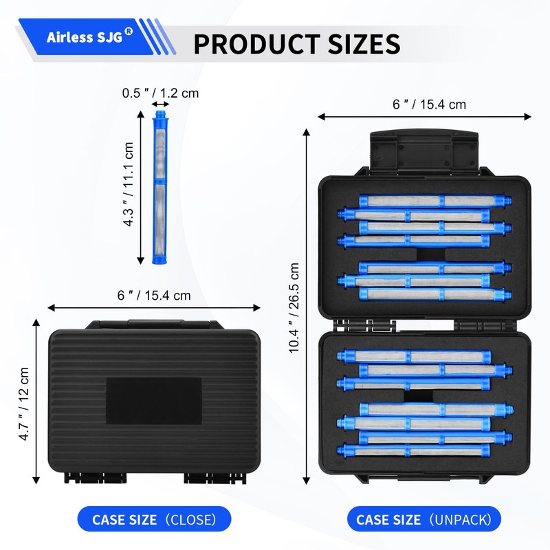 21 Pack 287033 Airless Spray Gun Filter 100 Mesh Compatible