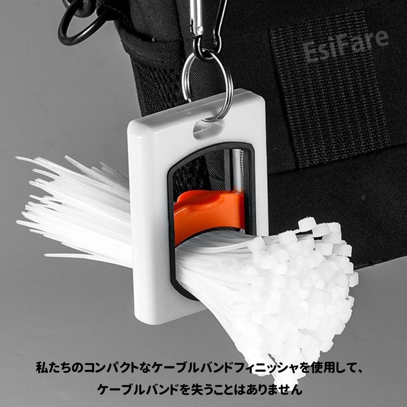 EsiFare Cable Tie Holder Cable Tie Organizer Fluorescent Cable Tie