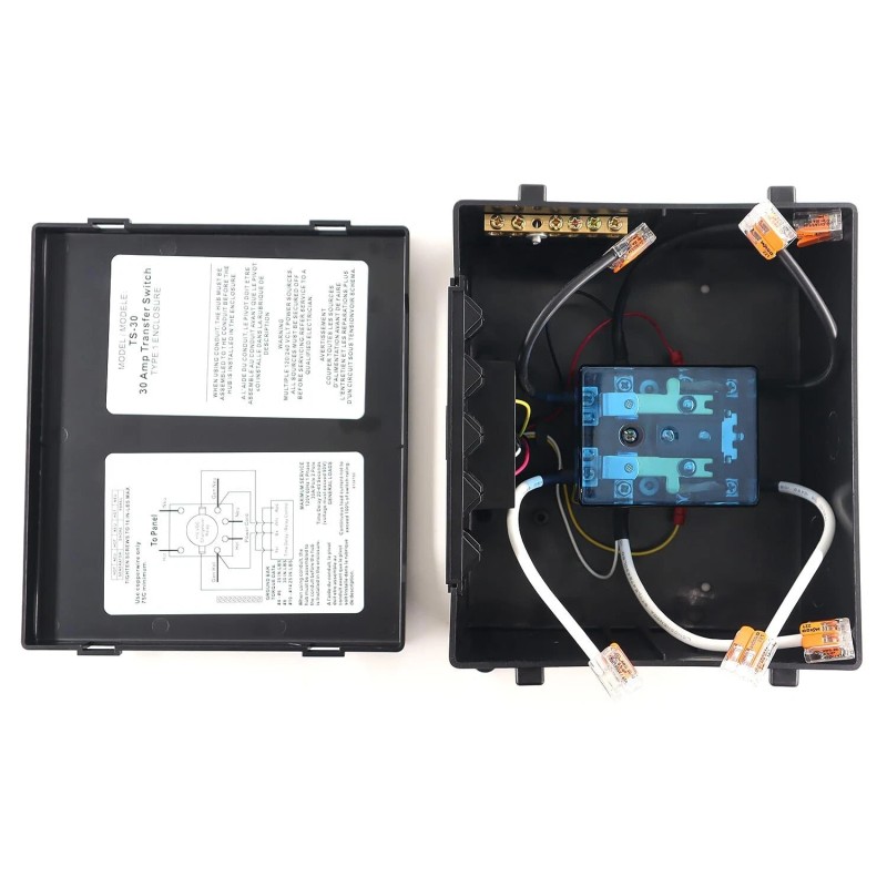 RJSPHH 30 ampere transfer switch for inverters/shore power/generators, 120V