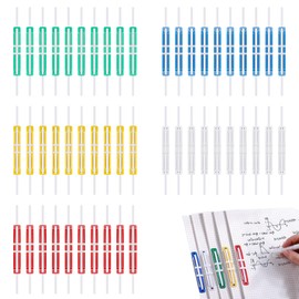 Coollooda Fasteners, Paper Fasteners (Set of 50) Paper Fasteners for 2 Holes, Document Binding, Notebook, Paper Fastener Files, Color-coded Filing, Looper Fasteners, Flexible, Durable, Easy to Use and Remove, Easy to Remove, Documents, Documents, Documen