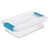 Sterilite Large Clip Storage Box Container (12 Pack) + Small